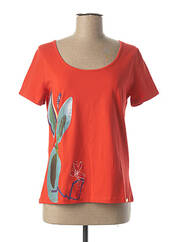 T-shirt orange PAUL BRIAL pour femme seconde vue