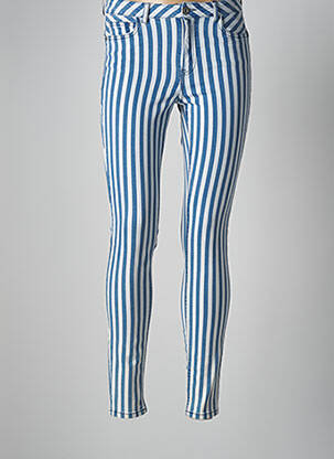 Pantalon slim stretch taille normale bleu TIFFOSI femme