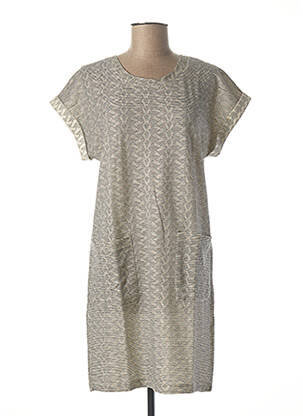 Robe courte manches courtes manches courtes gris CKS femme
