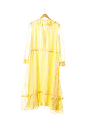 Robe longue jaune NA-KD pour femme seconde vue