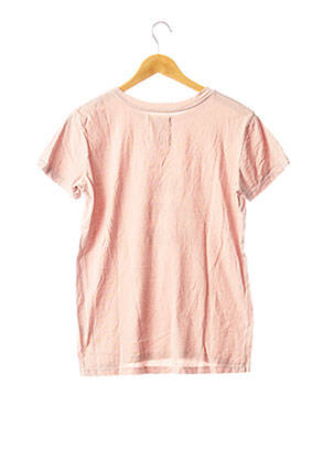 T-shirt sérigraphie manches courtes rose BAN.DO femme
