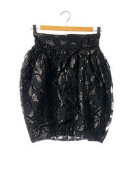 Jupe mi-longue taille à pinces noir H&M femme