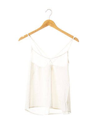 Top coupe fluide fines bretelles beige HOLLISTER femme
