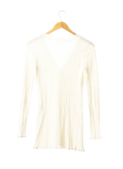 Gilet manches longues beige TULAROSA pour femme