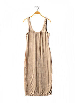 Robe mi-longue sans manche sans manche beige HOUSE OF HARLOW femme