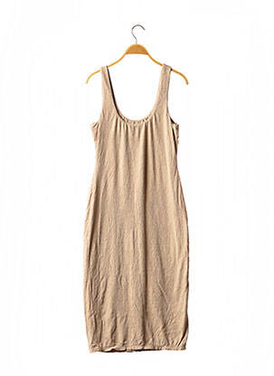 Robe mi-longue sans manche sans manche beige HOUSE OF HARLOW femme