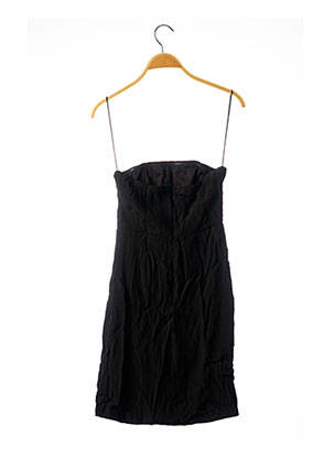 Robe courte fermeture zippée au dos noir SUPERDOWN femme