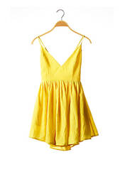 Robe courte jaune NBD pour femme seconde vue