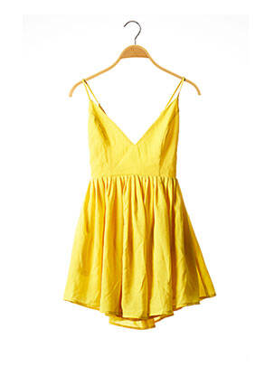 Robe courte jaune NBD pour femme