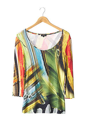 T-shirt imprimé fantaisie manches 3/4 vert ESCADA femme