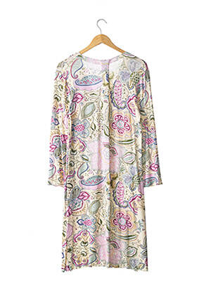 Robe mi-longue coupe fluide beige RAFFAELA D'ANGELO femme