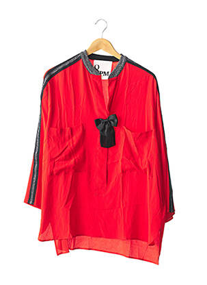 Blouse col rond manches longues orange 8PM femme
