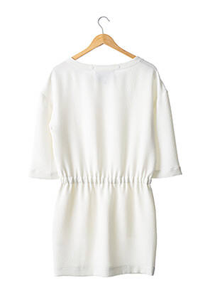 Robe courte manches 3/4 manches 3/4 blanc CHARLOTTE ESKILDSEN femme
