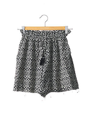 Short coupe droite noir MASSCOB femme