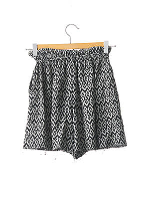 Short coupe droite noir MASSCOB femme