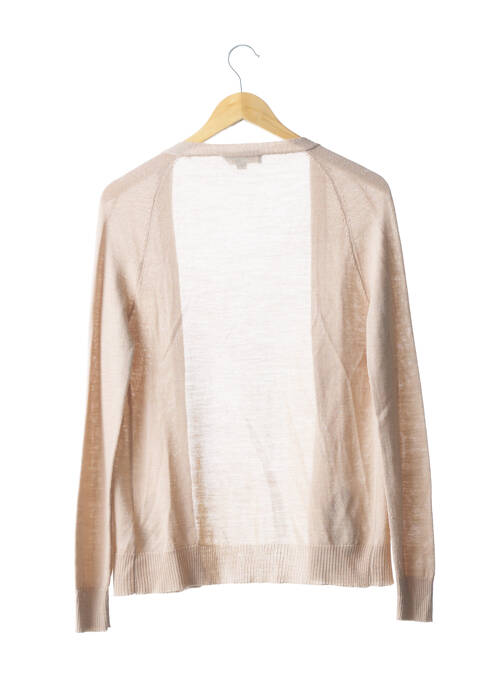 Gilet manches longues beige ADELE FADO pour femme