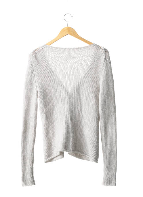 Gilet manches longues gris HEMISPHERE pour femme