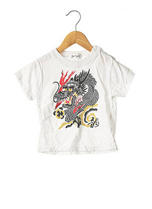 T-shirt blanc JAPAN SHINE pour garçon