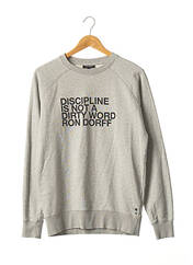 Sweat-shirt gris RON DORFF pour homme seconde vue