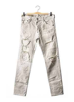 Jeans coupe slim gris DSQUARED2 pour homme