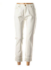 Pantalon 7/8 blanc LESLIE pour femme seconde vue