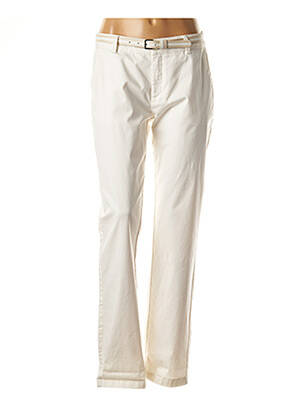 Pantalon droit blanc COMMA, pour femme