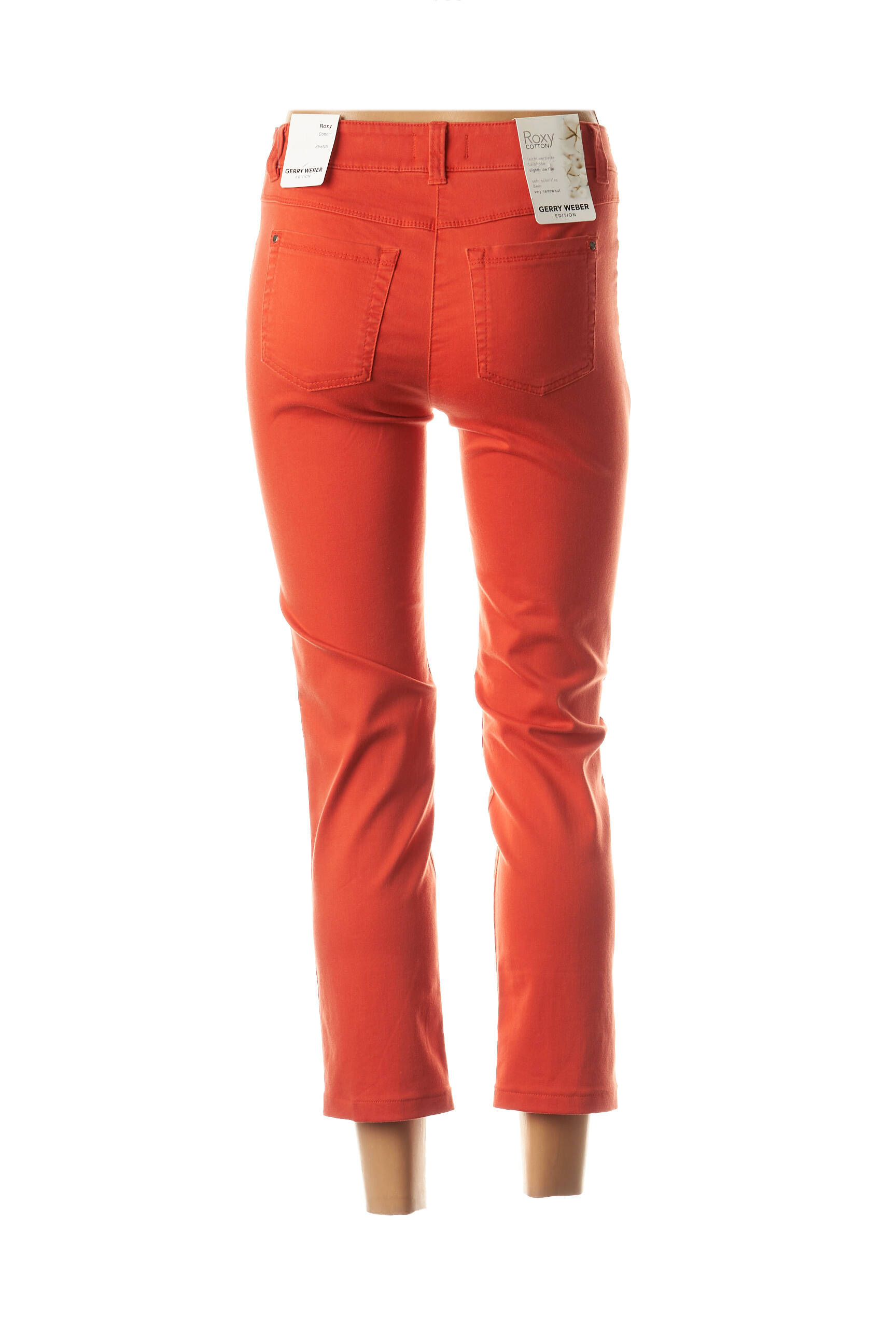 Gerry Weber Pantalon7 8 Femme Couleur Orange En Destockage 1778073-orange - Modz