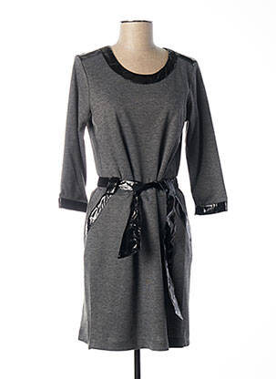 Robe mi-longue gris PAUL BRIAL femme