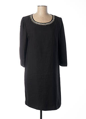 Robe mi-longue noir PAUL BRIAL femme