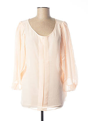 Blouse légère et transparente manches courtes rose PAUL BRIAL femme