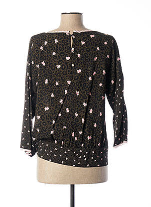 Blouse tissage popeline manches longues vert PAUL BRIAL femme