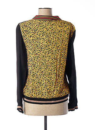 Blouse imprimé fantaisie manches longues noir PAUL BRIAL femme