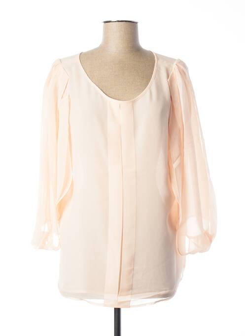 Blouse légère et transparente manches courtes rose PAUL BRIAL femme