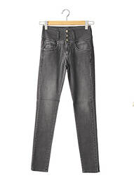 Jeans coupe slim slim taille haute gris PAUL BRIAL femme