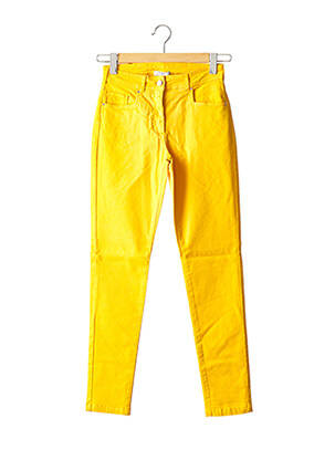 Pantalon droit jaune PAUL BRIAL pour femme