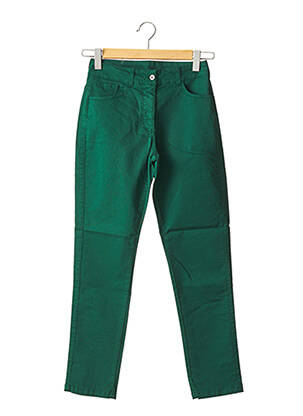 Pantalon droit vert MALOKA pour femme