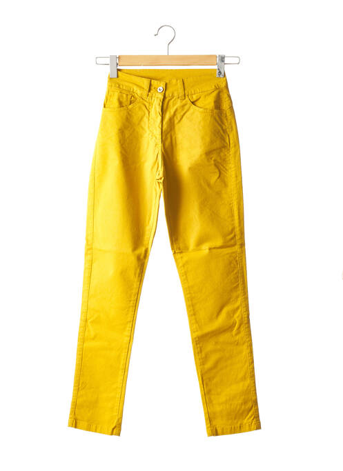 Pantalon droit jaune MALOKA pour femme