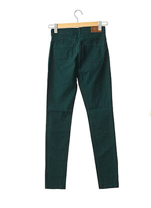 Pantalon droit stretch taille normale vert PAUL BRIAL femme