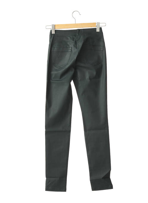 Pantalon droit fermeture zippée sous rabat boutonné taille normale vert PAUL BRIAL femme