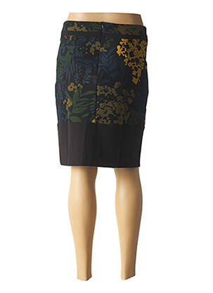 Jupe mi-longue coupe droite noir PAUL BRIAL femme