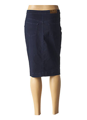Jupe mi-longue stretch bleu PAUL BRIAL femme