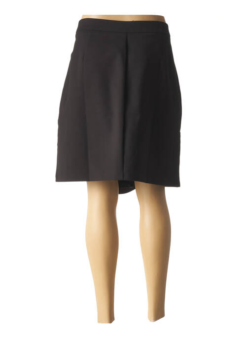 Jupe mi-longue fermeture zip latéral noir PAUL BRIAL femme