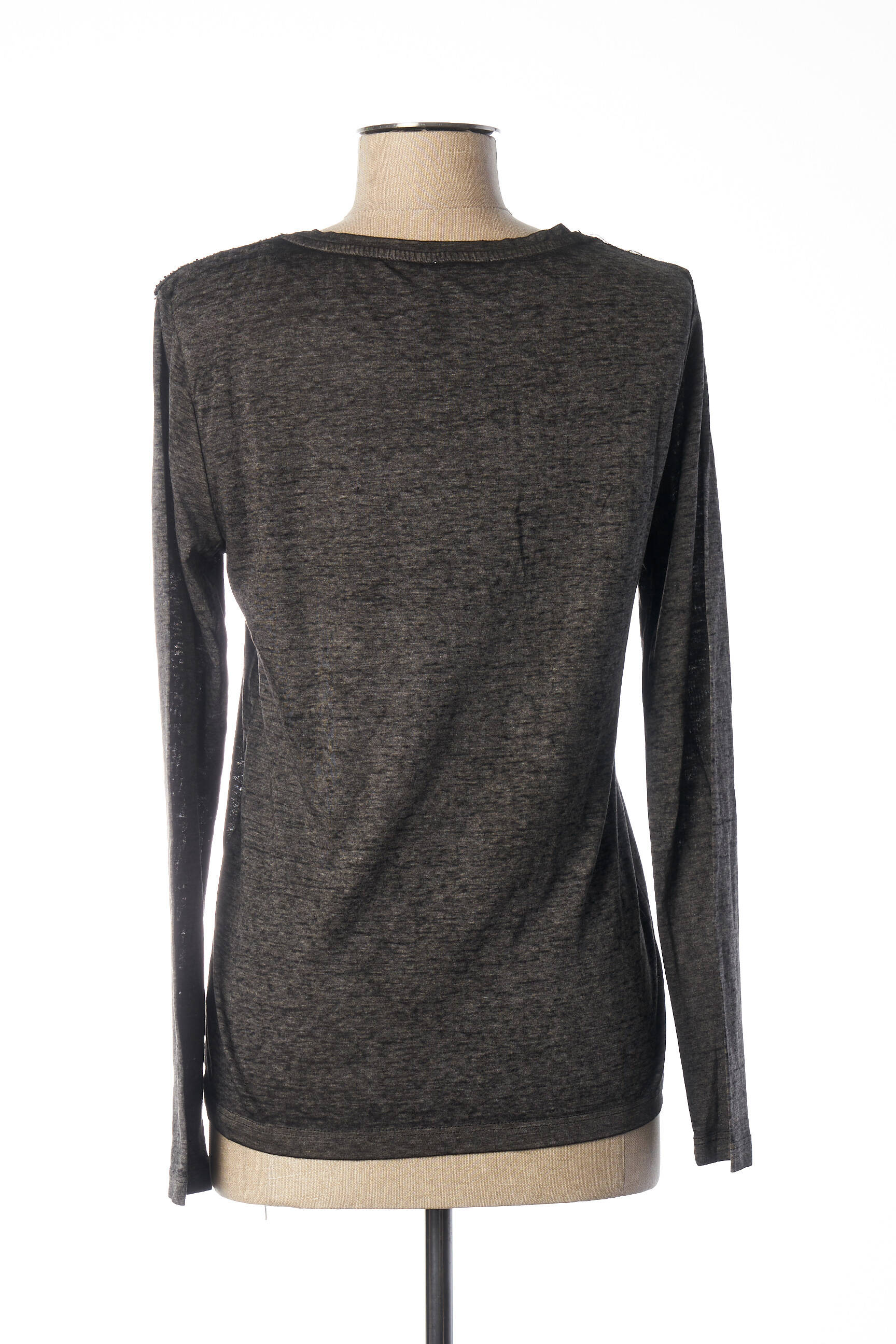 T-shirt manches longues manches longues gris PAUL BRIAL femme