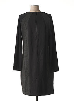 Robe mi-longue manches longues manches longues noir PAUL BRIAL femme