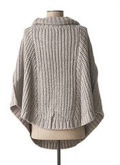 Poncho gris PAUL BRIAL pour femme seconde vue
