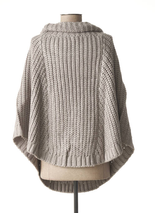 Poncho gris PAUL BRIAL pour femme