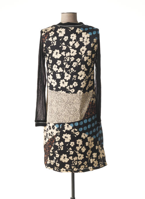 Robe mi-longue noir MALOKA pour femme