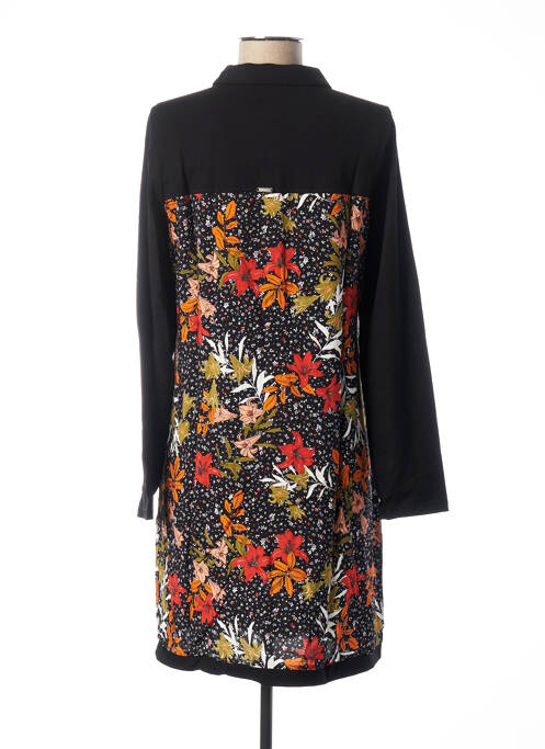 Robe mi-longue noir MALOKA pour femme