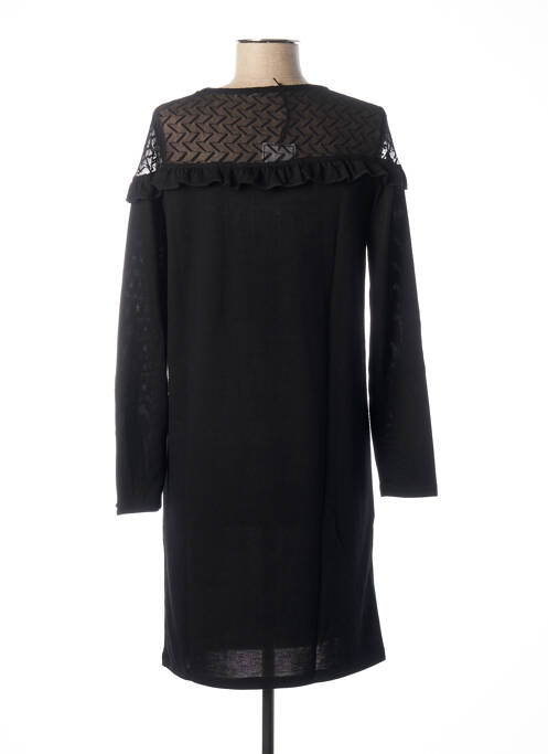 Robe mi-longue noir MALOKA pour femme