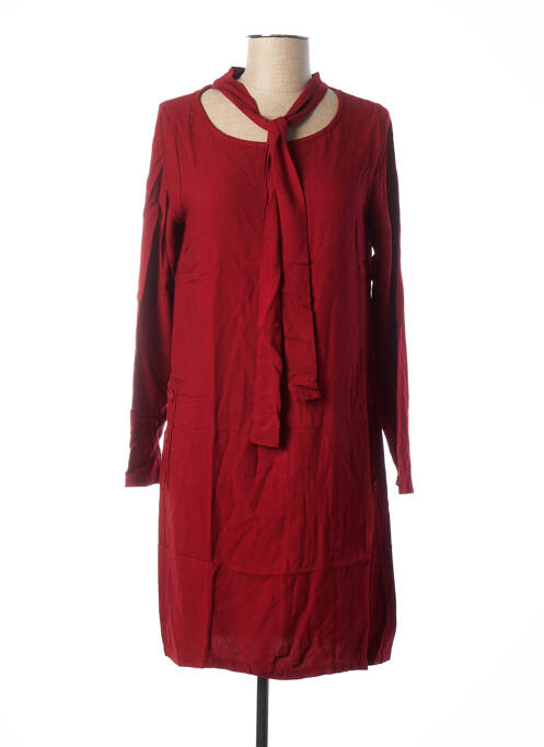 Robe mi-longue rouge MALOKA pour femme
